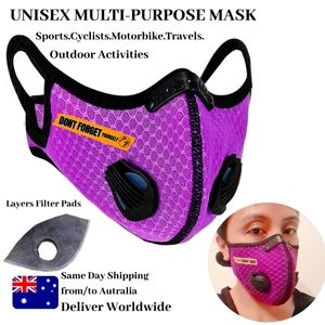 Valves | Customised Face Mask with Dual Vents Filter | 4-5 Layer Filter Pad
